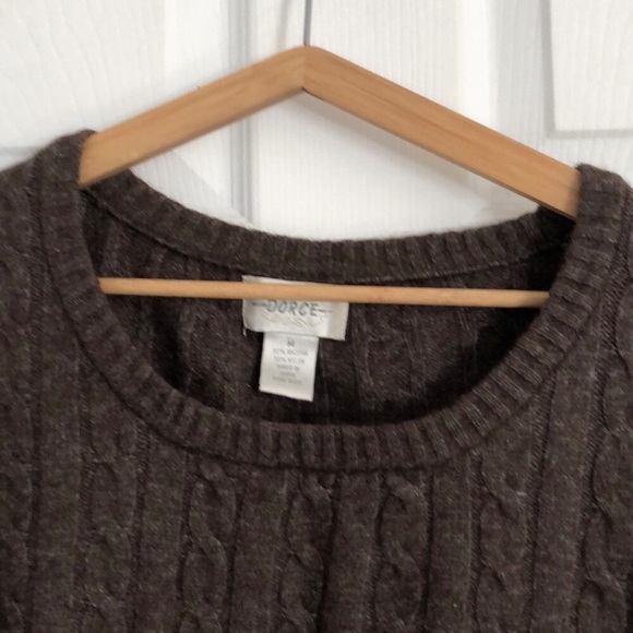 Brown wool blend sweater - Picture 3 of 5